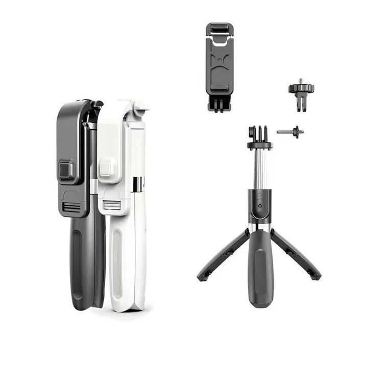 flexible folded travel remote control smart cell phone camera long selfie stick for gopro