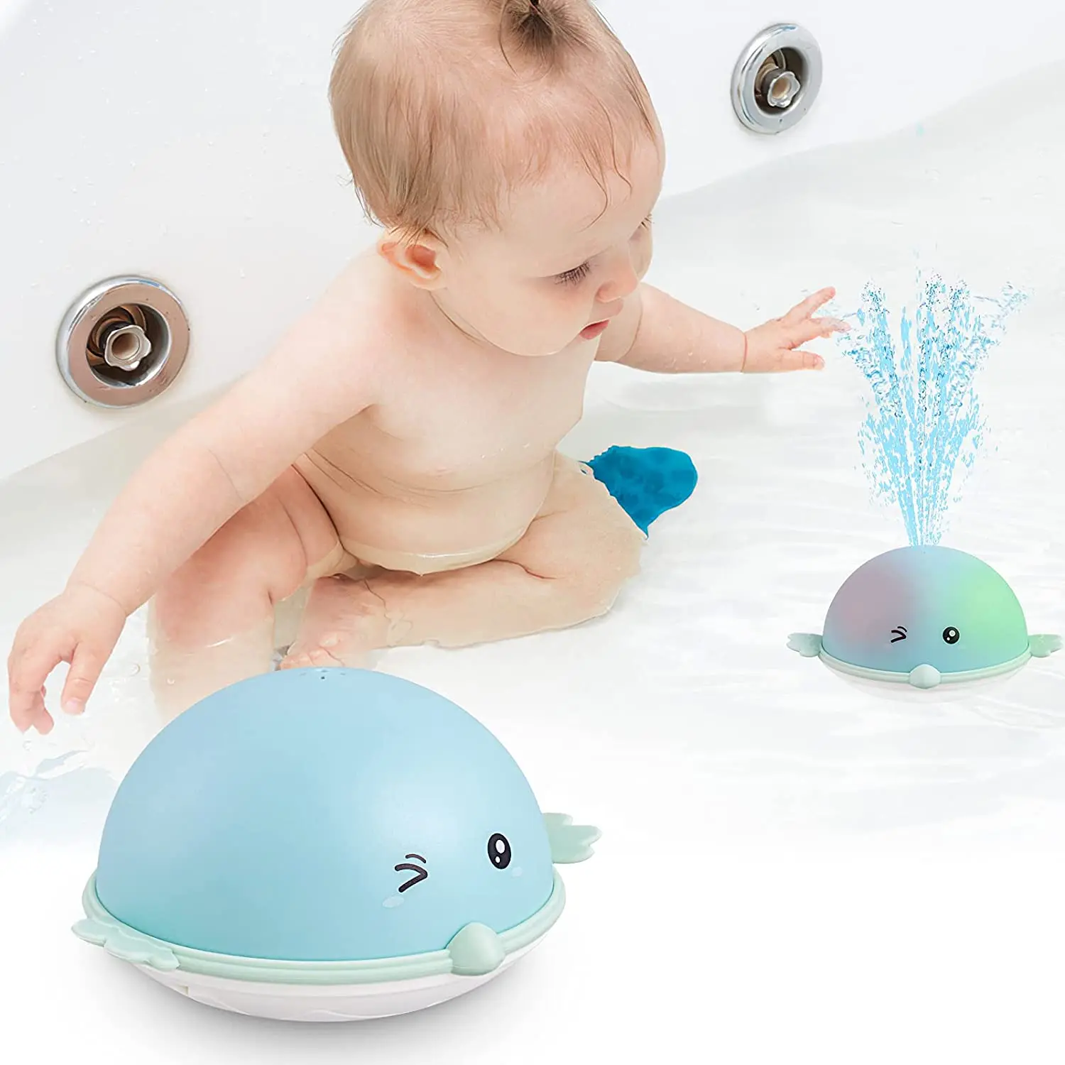 Игрушки для ванны с подсветкой малышей распылитель воды