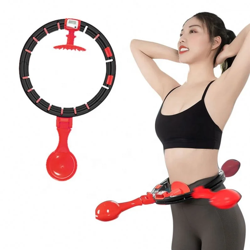 8 Knots Fitness Sport Gym Flat Hula Hoops Yoga Waist Exercise Slimming Removable Plastic Foam body building fitness equipment
