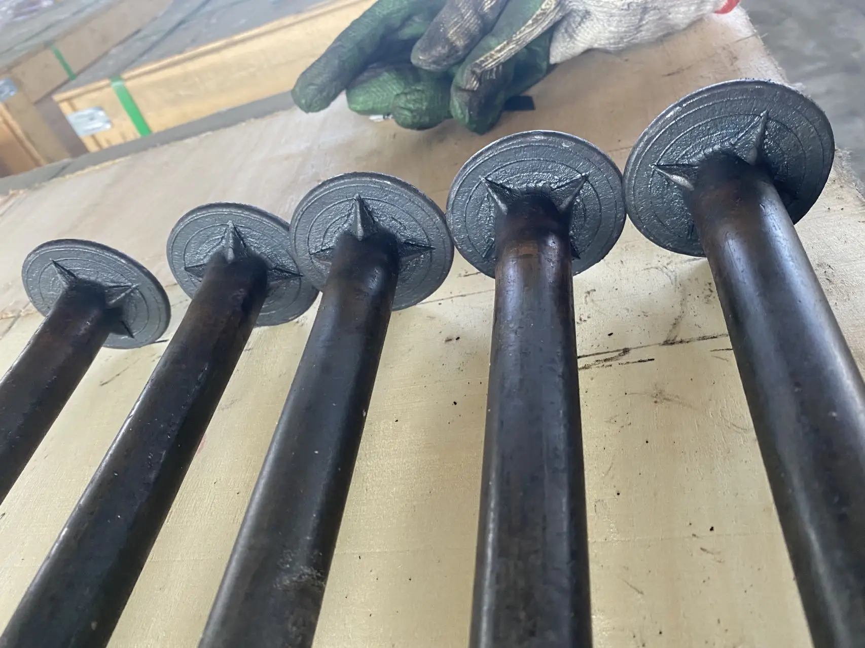 Plain/ HDG ASTM A307 Round Head 2/4 Fins or Nibs NeckTimber Bolts