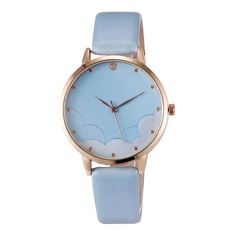 Hot Sale Leather Band  Women Watch Vogue Quartz Female Dress Watch