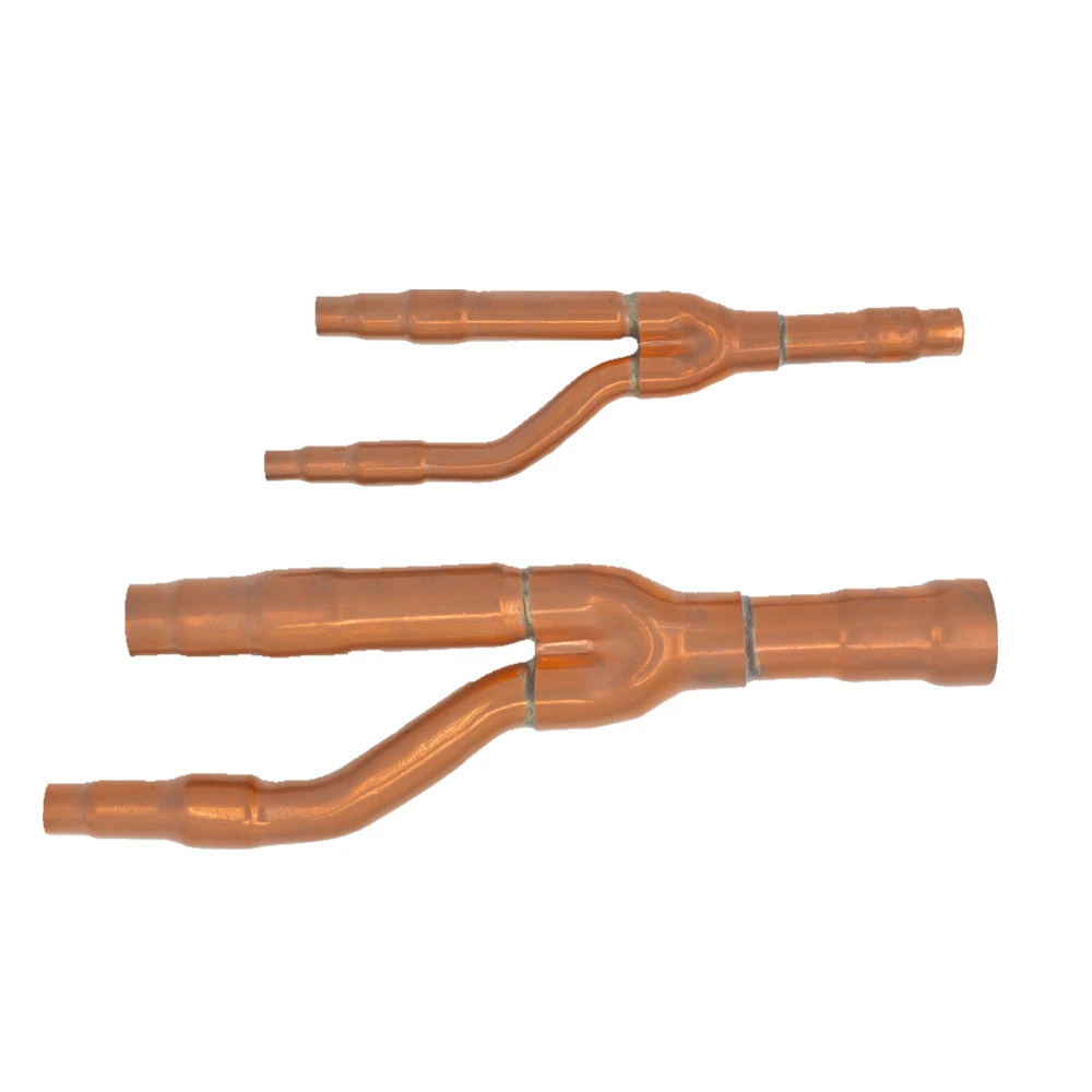 Copper joint y branch  disperse pipe for midea Dakin