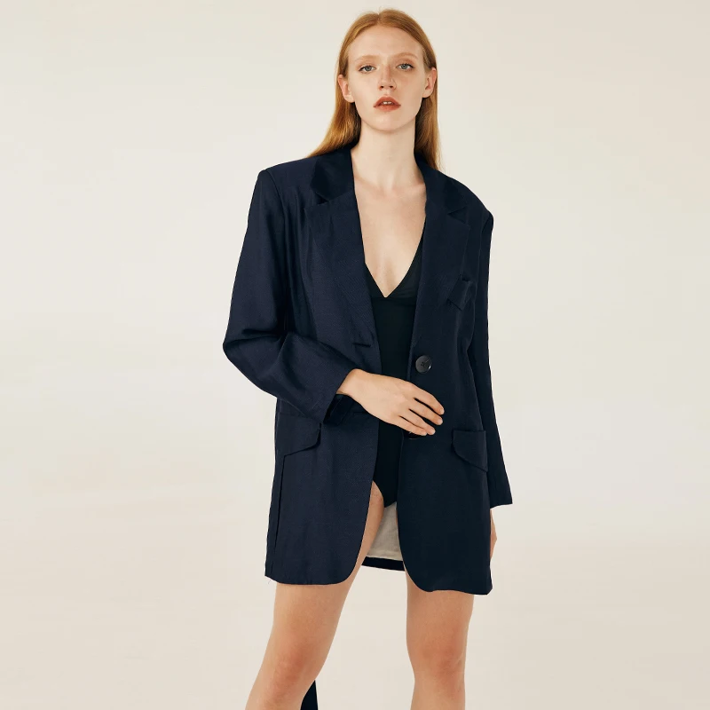 Весна 2020, женские повседневные Костюмы для офиса стандартного размера, дизайнерские костюмы, платье-блейзер