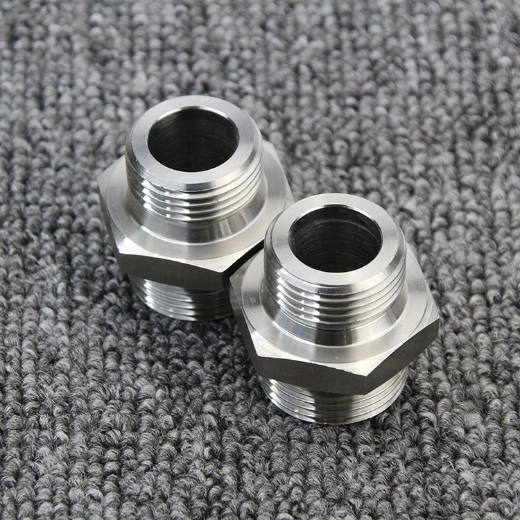 Stainless Steel male and female pipe straight fitting pipe threaded taper joint