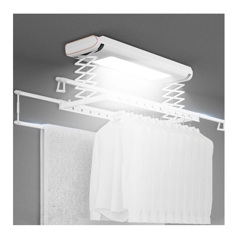 OEM Electric Drying Clothes Rack Ceiling Clothes intelligent Laundry Supplies Electric Clothes Dryer Automatic remote