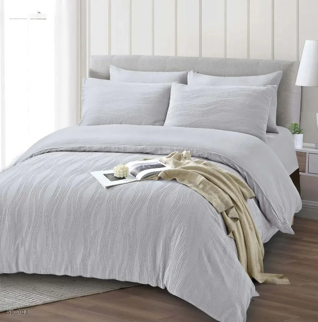 Jacquard Boho Fluffy Duvet Cover Set 3 Pieces Fuzzy  Duvet Comforter Cover Set