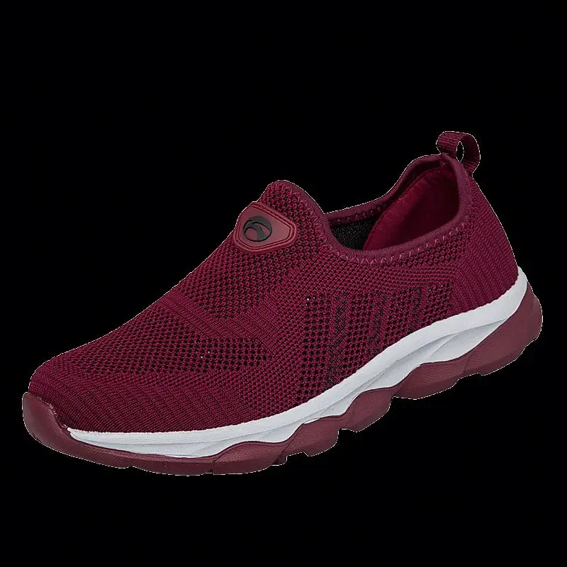 New walking shoes breathable mesh soft sole anti slip soft sole sports shoes casual and breathable