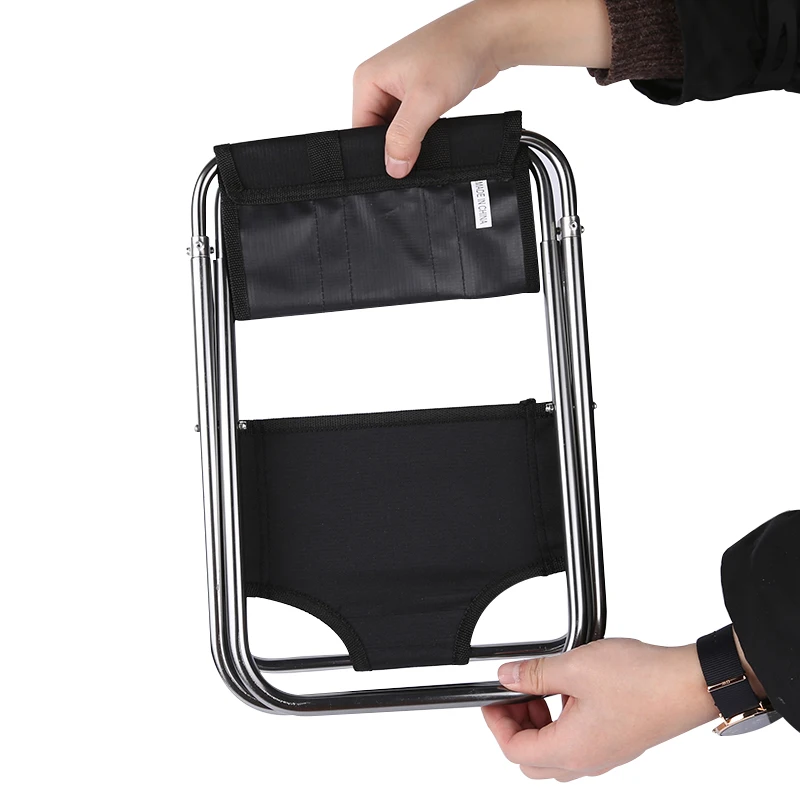 Wholesale Outdoor Portable Fishing Chair Folding Camping Stool with Backrest