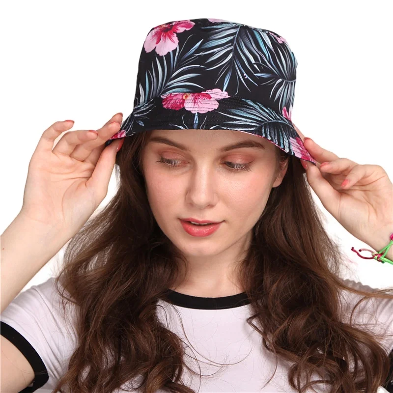 design your own custom embroidery colorful men reversible cotton wide brim adult fisherman bucket hat