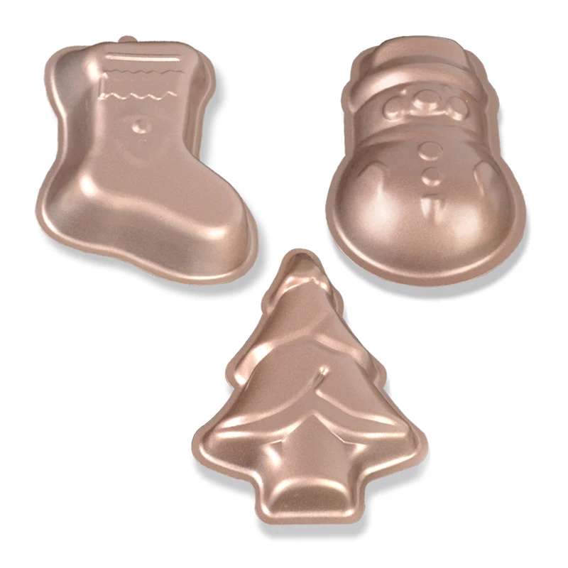 Ckot Baking utensils 3DStereo Christmas cookie mold Carbon steel  Christmas cake mould