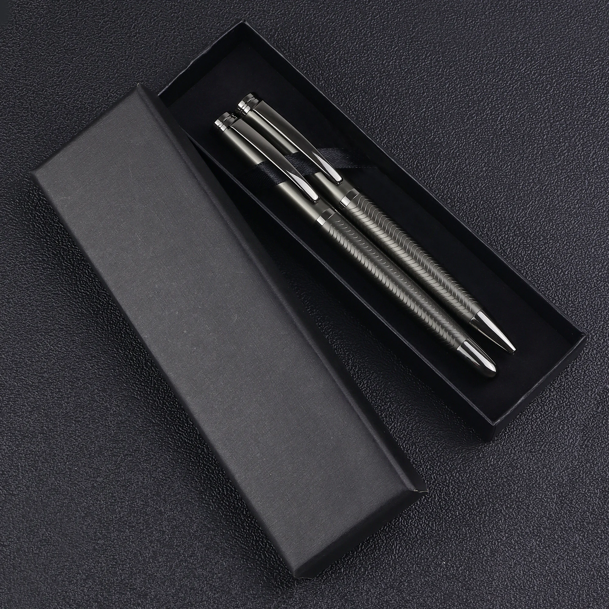 shiny silver or gold body customize laser engraved company logo high quality executive premium brand ballpoint pen