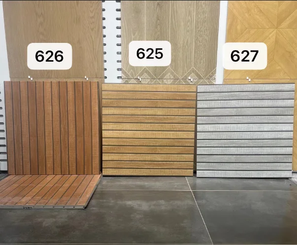 All-ceramic Matte Brick 600*600 Antique Wood Brick Puzzle Bedroom Study Restaurant Fast Drink Shop Floor Tilearchaized Tiles