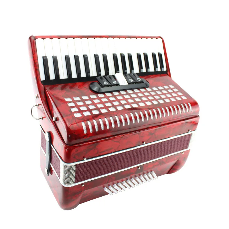 High Quality Accordion Keyboard Instruments With Accordion Straps, 120 Bass 3 chorus keyboard accordion