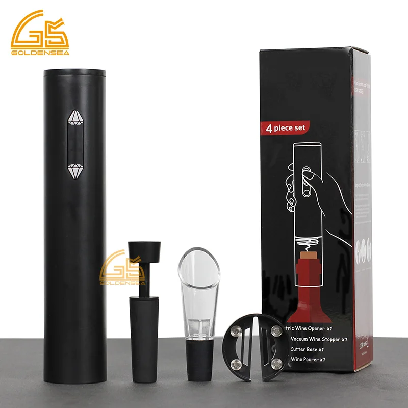 zinc alloy rechargeable automatic bottle opener electric wine opener with logo