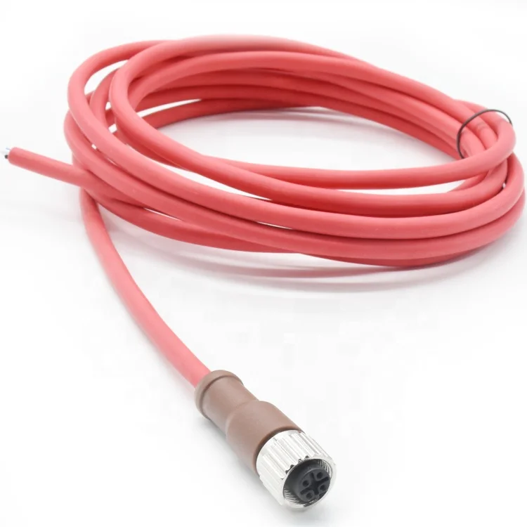 Connector manufacturer M12 connector 4 pin B code shielded solder industrial female plug Ip67 Waterproof cable connector