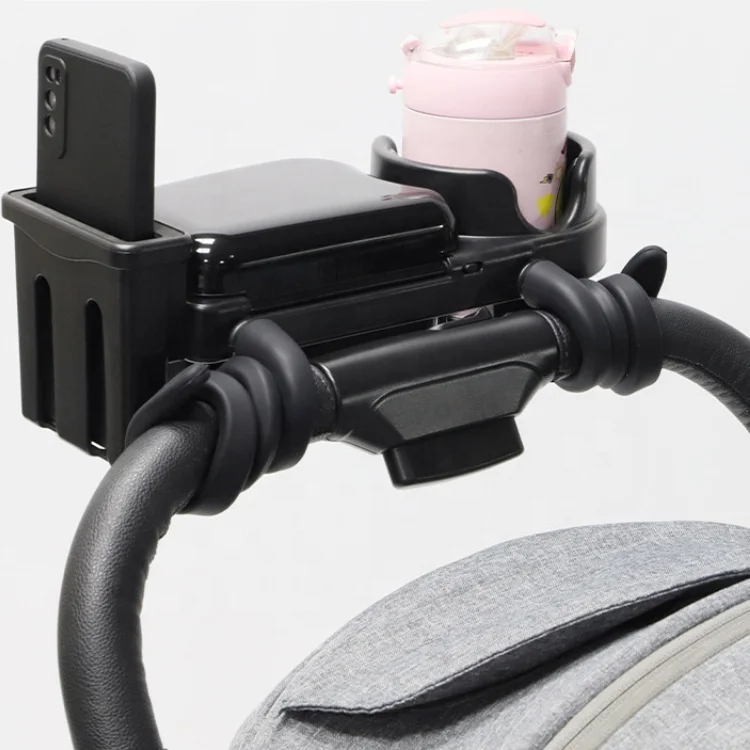 Multi Function Plastic Baby Stroller Snack Tray With Cup Drink Holder And Snack Tray Fit Most Types Of Strollers Armrests