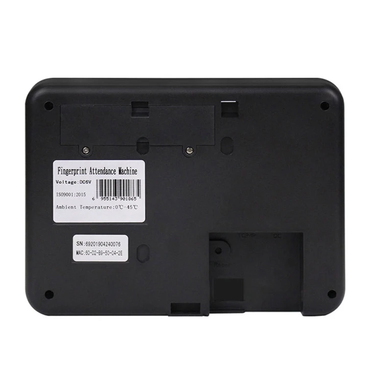 Realand AL325D Fingerprint Time Attendance with 2.4 inch Color Screen ID Card Function WiFi Battery