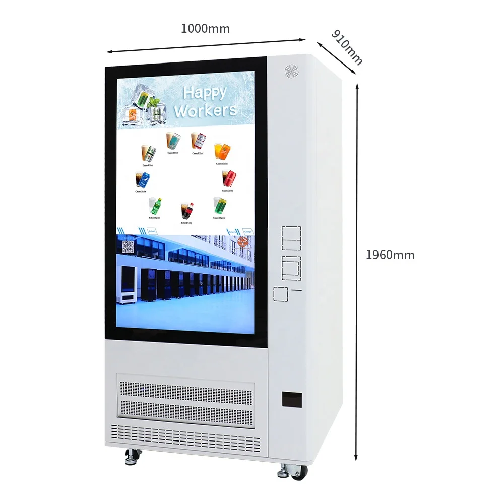 Touch Screen Self-service Instant Slushy Ice Drink Vending Machine Fully Automatic