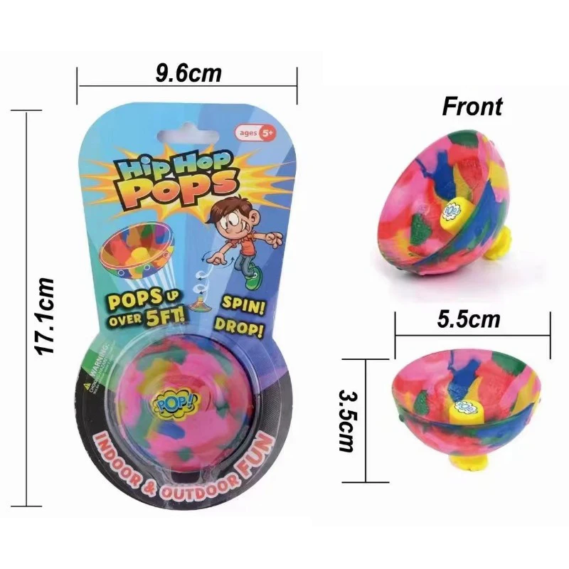NK Toys Gift Bouncy Bowl toys new trending hop Pops jump up 5 feet Rubber Bouncing Ball Fidget Kids Toy