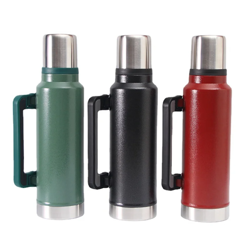 Outdoors Stainless Steel Thermos Flask, Thermos 1.1 Qt,  Thermos 16 Oz