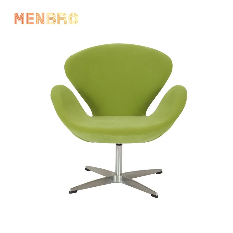 
Modern Designer Yellow Velvet Fabric Leisure Lounge Chair Living Room Furniture Metal Swivel Accent Arm Chairs 