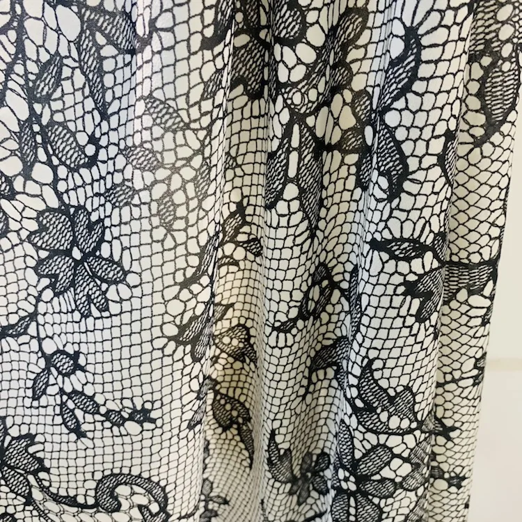 Customized design textured fashion fabric mixed pattern acetate silk fabric for clothing