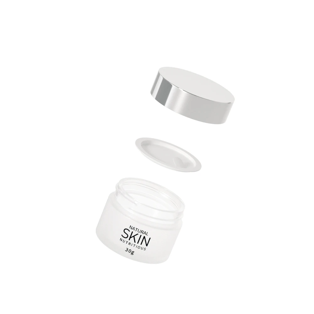 5 10 15 20 25 30 50 g ml eye body face cream jars cosmetic packaging frosted glass jars with silver lids