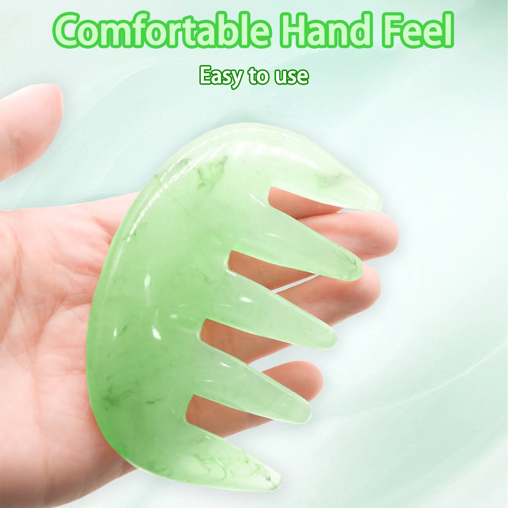 Wide Tooth Massage Comb Massage Resin Massage Face Lifting Stone Guasha Comb Scraping Facial Gouache Tool