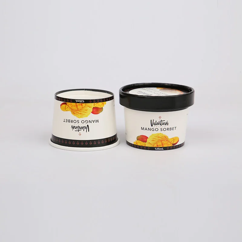 4oz-B бумажный стакан для мороженого пищевой
