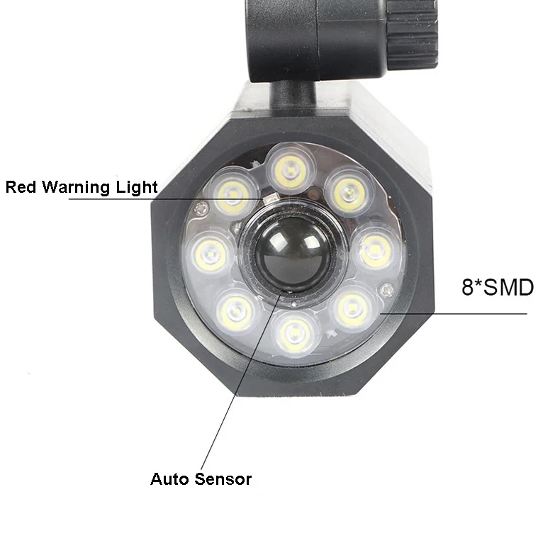 IP65 Waterproof Abs Outdoor Wall Light Super Bright Motion Sensor Fake Camera Courtyard Security Solar Lamp