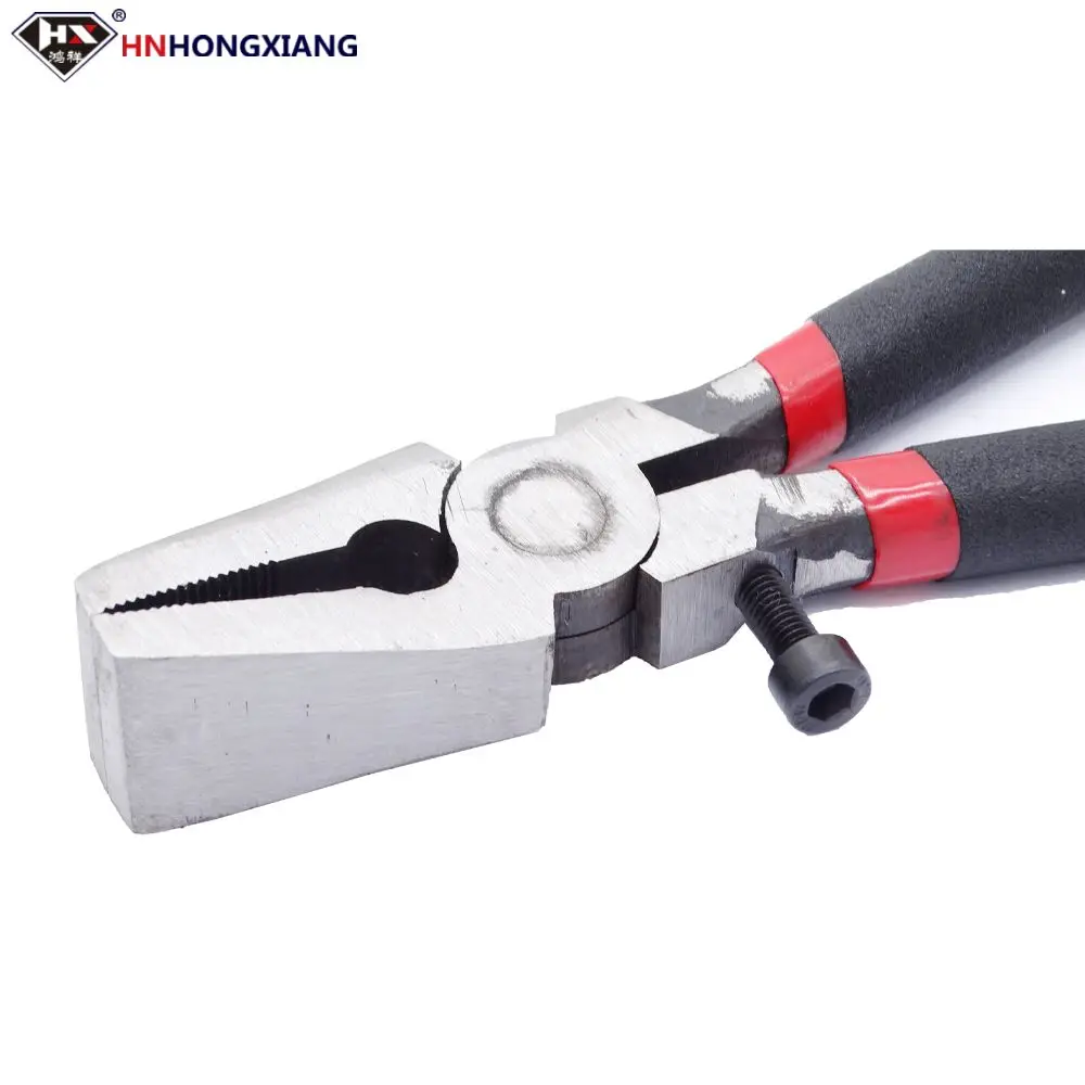 Professional Glass Cutting Tool Glass Cutting Pliers with Extra Rubber Tips Perfect for Stained Glass Work