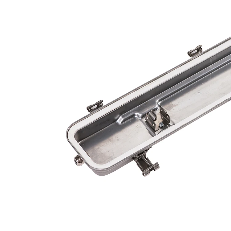 Factory Price Stainless Steel Housing Ip66 Cold Storage Tri Proof Lighting Fixtures 2ft 4ft 5ft Cover Premium Waterproof Lights