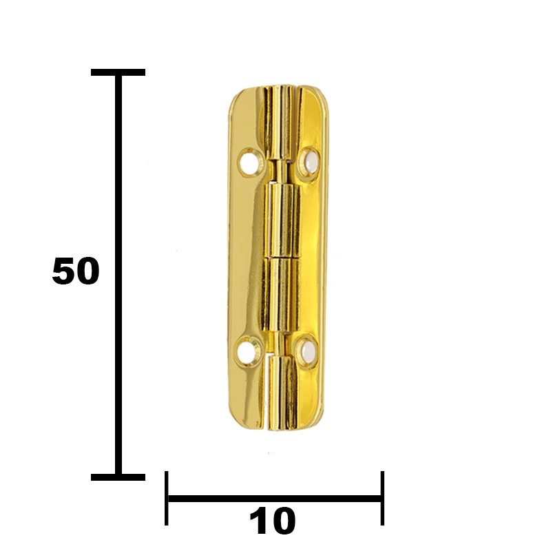 Factory direct supply hot sale metal gold plated round box corner hinge