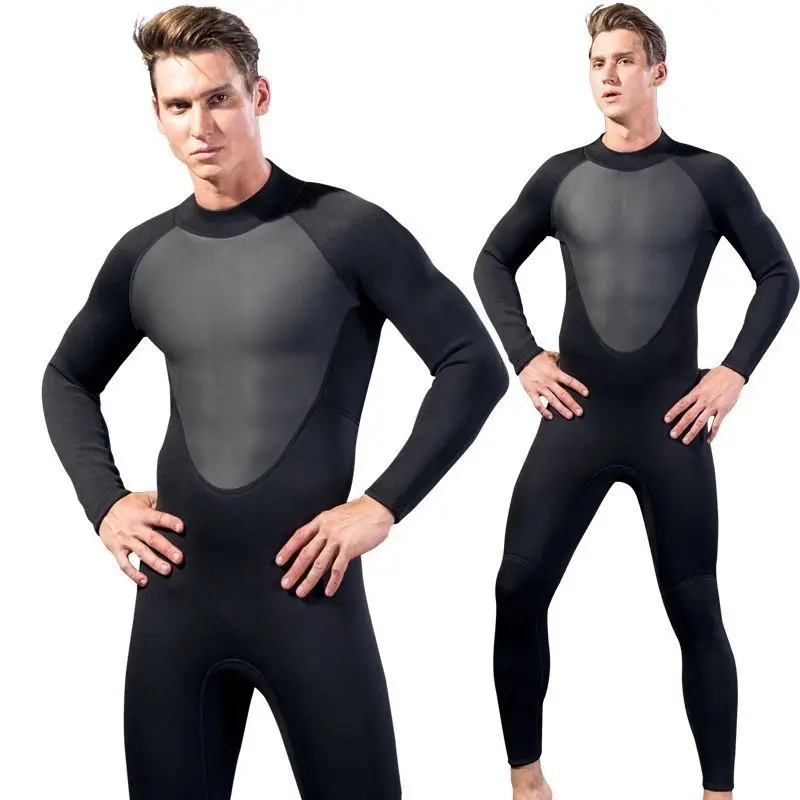 High Quality Thickened 3mm Surfing One-piece Warm Swimming Professional Diving Suit For Men