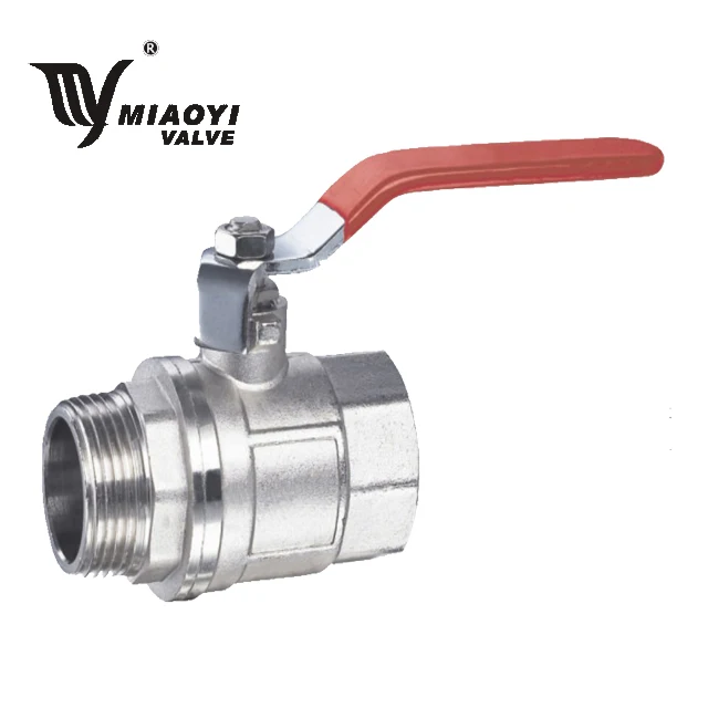 Miaoyi  Factory Household thickened steel handle 1/4 inch to 2 inch Brass Ball Valve