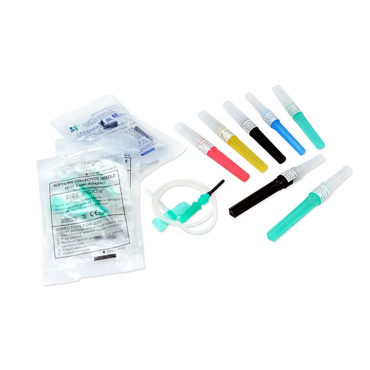 butterfly needle Medical safety 21g 23g butterfly needle for blood collection