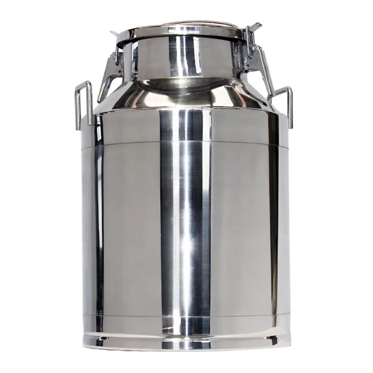 Hot sell mirror polished aluminum barrel 5L-20L  stainless steel mini metal milk can