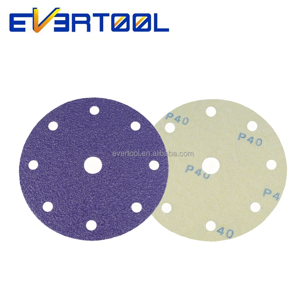 EVERTOOL Multi-hole Pattern Sanding Paper Clean Sanding Abrasive Discs for Automotive Repair