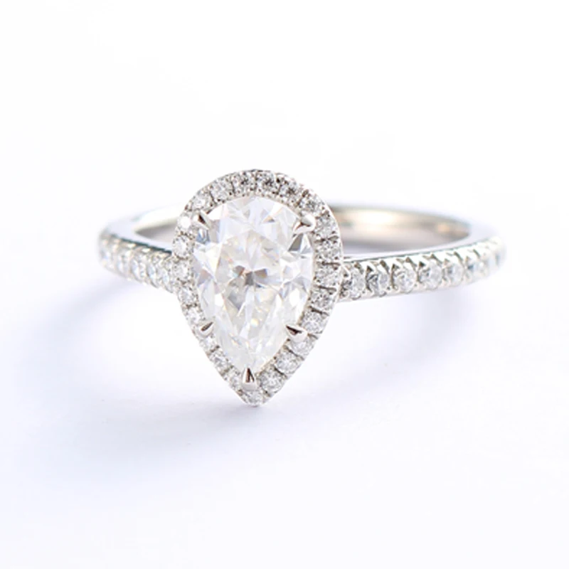 Hot Sale Custom Rings Design 9/10/14/18k  Gold Lab Grown Diamond 1-5ctMoissanite Jewelry Wedding Band Ring