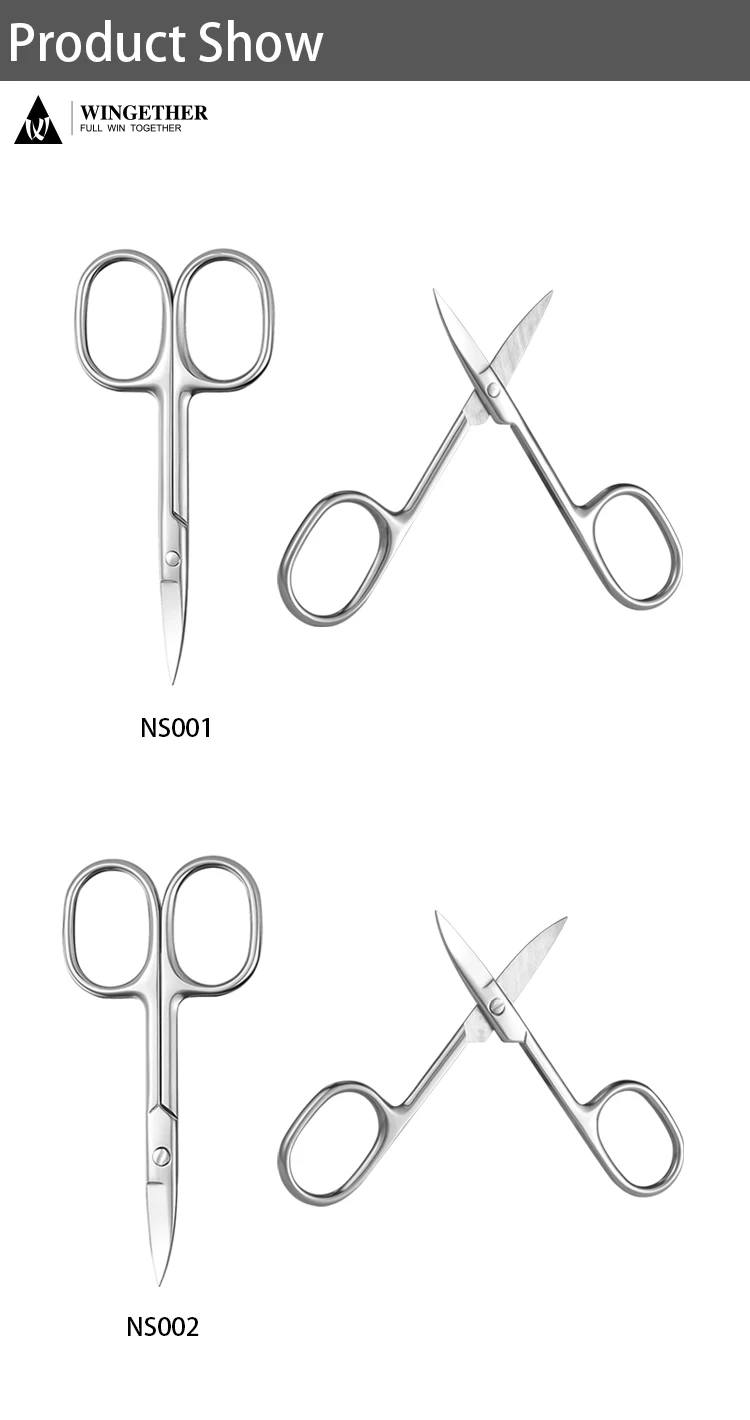 Wingether Amazon Hot Sell Wholesale Scissors Sharp Stainless Steel Cuticle Scissors Classical Cuticle Scissors
