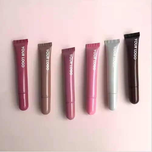 Custom Logo Tinted Lips Balm Peptide Lip Treatment Vegan Plumper Lipgloss Private Label Lip Balm
