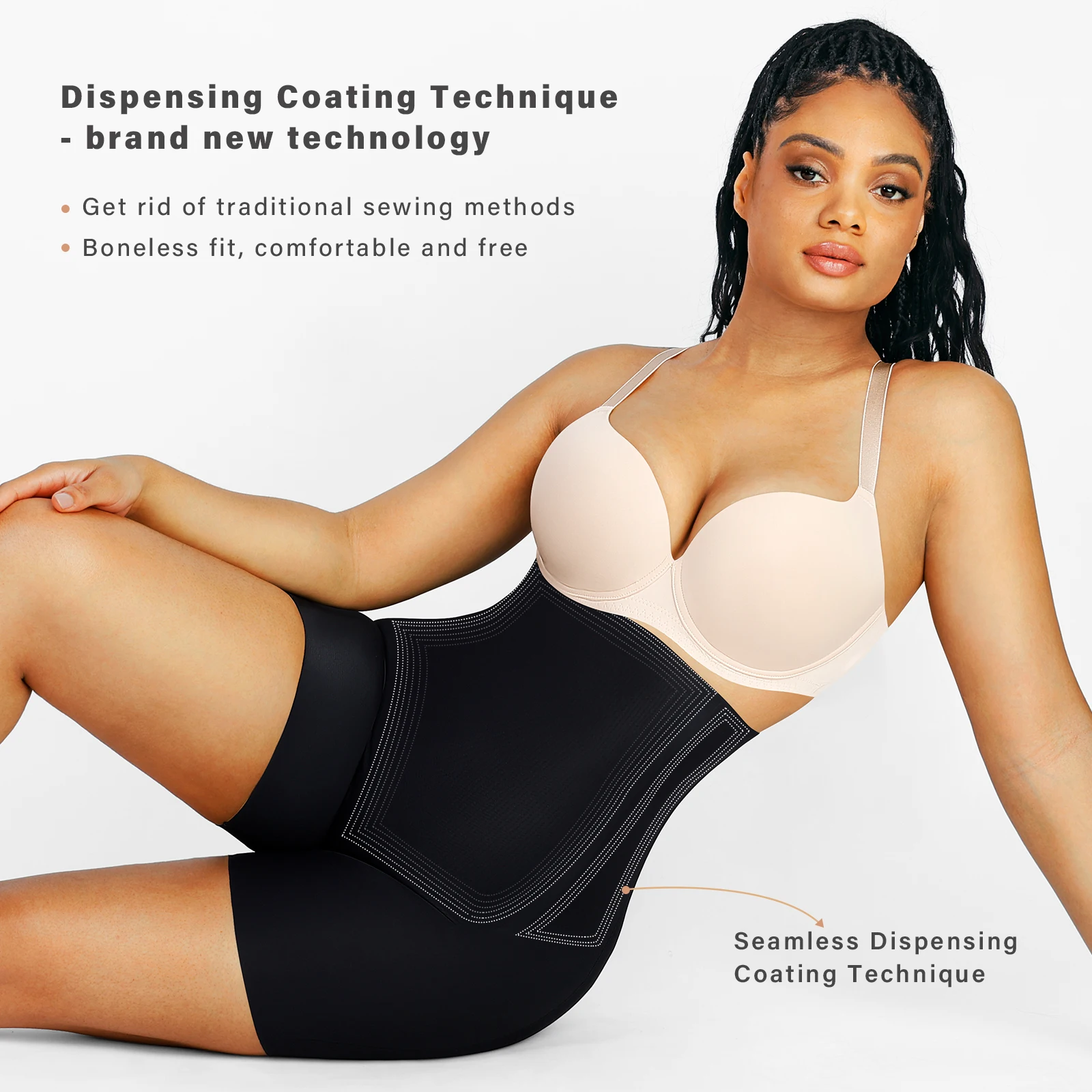 HEXIN Custom Service Women Shapewear Hip Enhancer Butt Lifter Shaper Shapewear Tummy Control Shapers