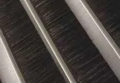 Multi-purpose Customized Plastic Base Strip Brush for Movable Doors and Windows Uses