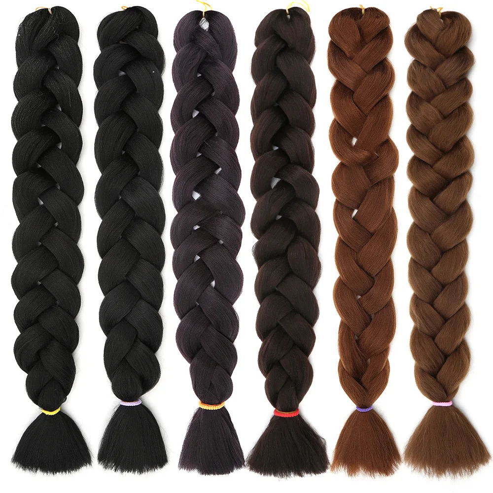 Ombre darling hair extensions label card low temperature synthetic fiber expression pre stretch braiding hair darling hair braid