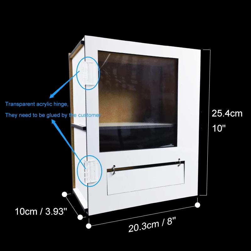 Hot Selling Personalized White Plain MDF Gift Box Storage Sublimation Blank Mini Wooden Vending Machine