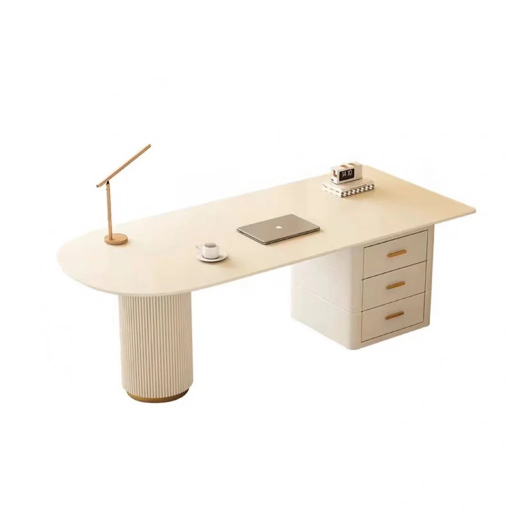 Modern style desk office with storage computer desk home living room dining room beauty salon consultation desk
