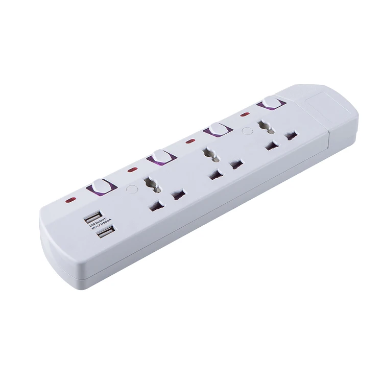 3 4 Gang switched свинцовый шнур-удлинитель с