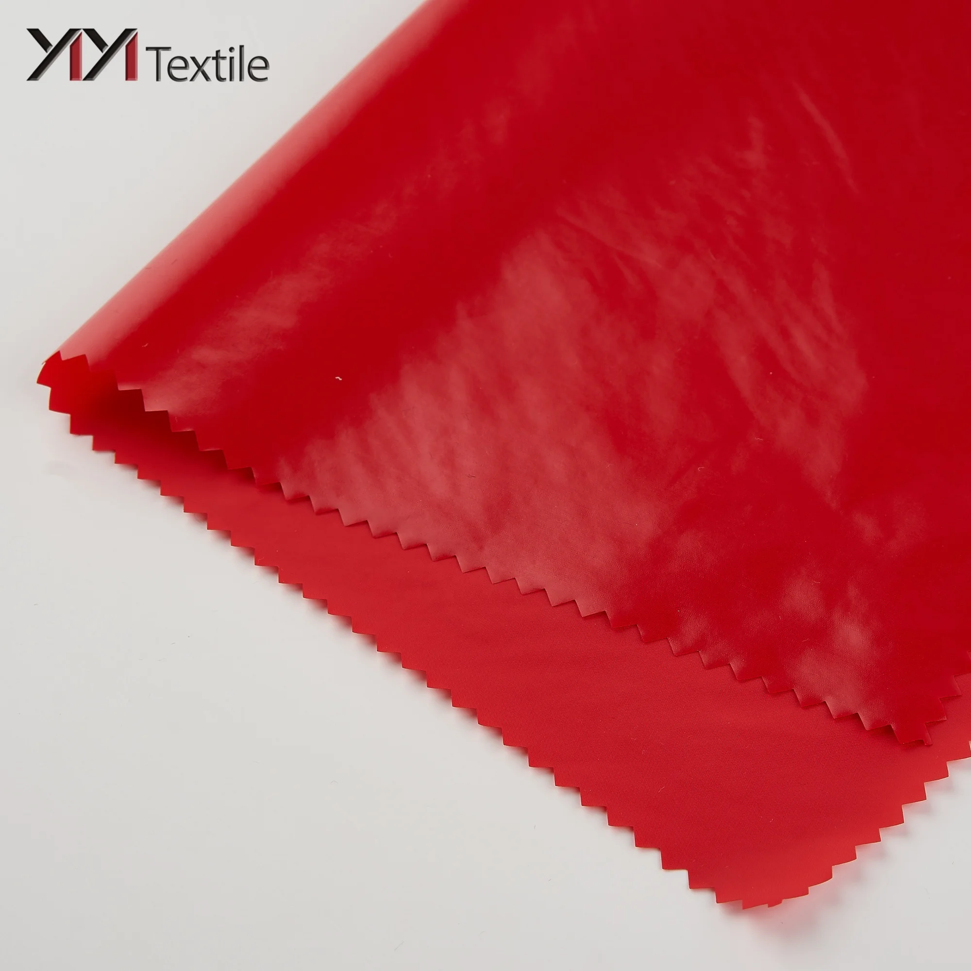 Оптовая продажа от производителя 20D 400T Водонепроницаемая пухостойкая холодностойкая Яркая блестящая куртка с полиуретановым покрытием