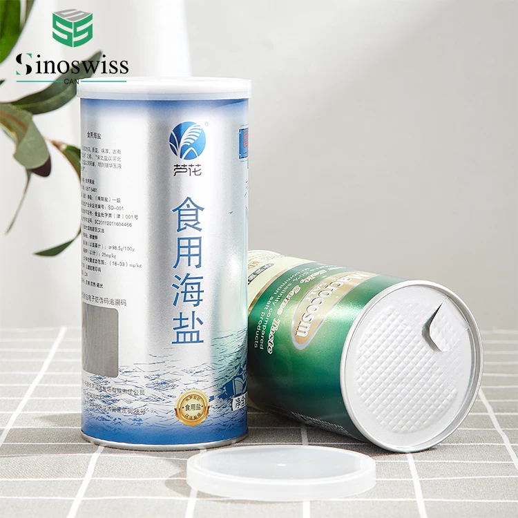 Customized Label Chili Powder Seasoning Paper Tube Spice Jars Packaging With Shaker Lid