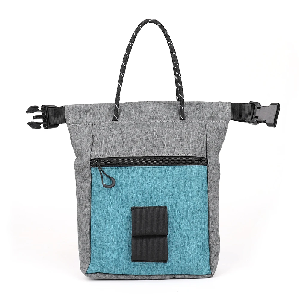 Outdoor Bouldering Chalk Bag For Rock Climbing with 2 Large Zipper Storage Pockets Rock Climbing Gifts Gear Accessories